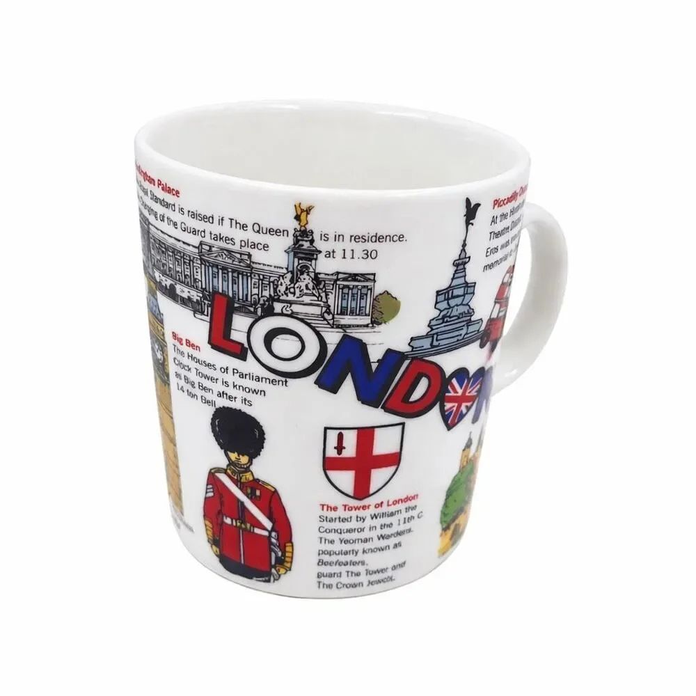 London England Souvenir Large Ceramic Coffee/ Tea  Mug